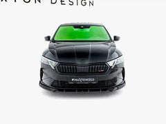 SKODA OCTAVIA VRS MK4.5 MAXTON DESIGN Front Splitter V.2