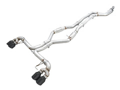 AWE Track Edition Exhaust for BMW G2X M340i - Diamond Black Tips