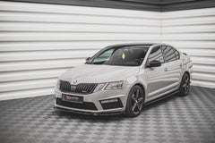 FRONT SPLITTER V.3 SKODA OCTAVIA RS MK3 FACELIFT MAXTON DESIGN