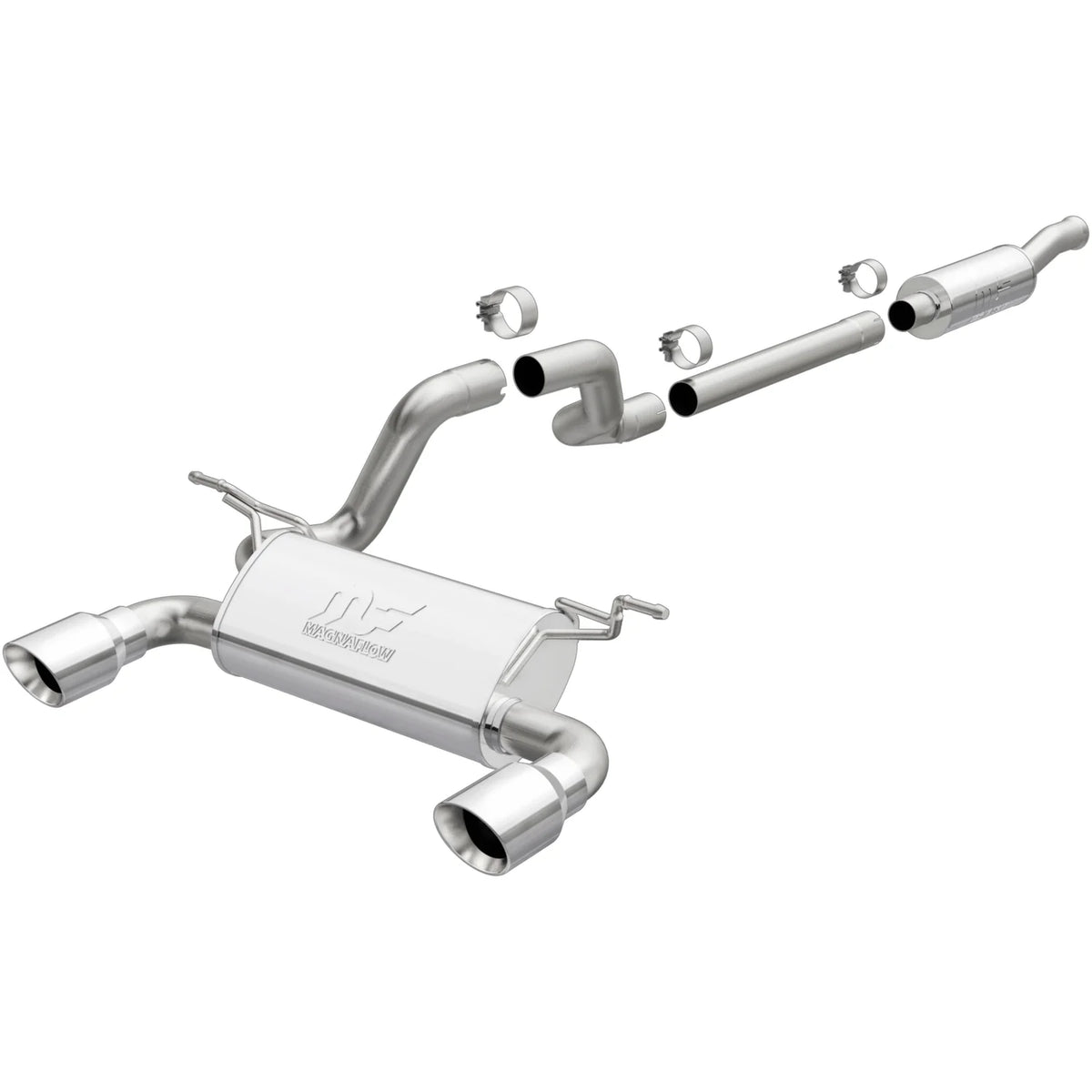 JEEP WRANGLER RUBICON MAGNAFLOW CAT-BACK SETUP CHROME