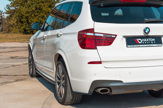 BMW X3 F25 M-Pack Facelift REAR SIDE SPLITTERS (2014-2017)