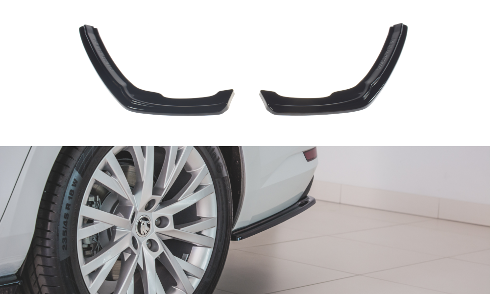 SKODA SUPERB REAR SIDE SPLITTER BY MAXTON DESIGN