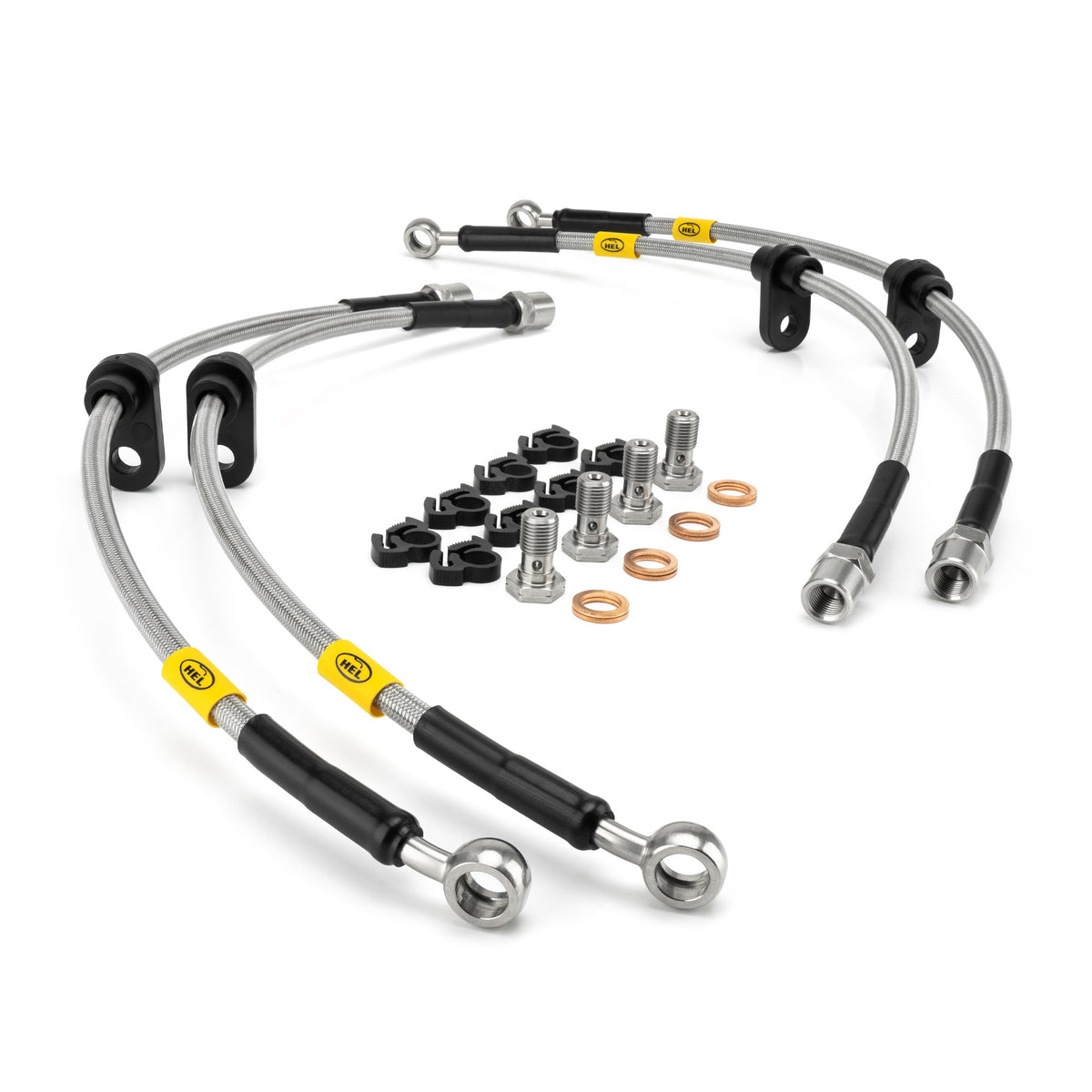 BMW E92 M3 STOCK REPLACEMENT STEEL BRAIDED BREAK LINE KIT